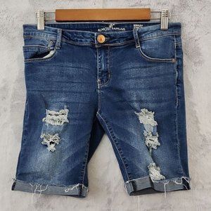 Almost?Famous women's Bermuda style jean shorts